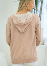 Load image into Gallery viewer, Blush Lace Up Hoodie - Farm Town Floral &amp; Boutique
