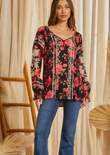Load image into Gallery viewer, Savanna Jane Floral Top - Farm Town Floral &amp; Boutique
