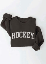Load image into Gallery viewer, Black Hockey Sweatshirt - Farm Town Floral &amp; Boutique
