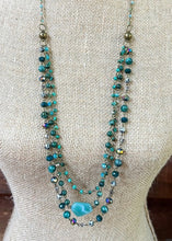 Load image into Gallery viewer, Lena African Turquoise Necklace - Farm Town Floral &amp; Boutique
