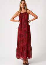 Load image into Gallery viewer, Wine Holiday Maxi Dress - Farm Town Floral &amp; Boutique
