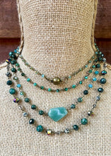 Load image into Gallery viewer, Lena African Turquoise Necklace - Farm Town Floral &amp; Boutique
