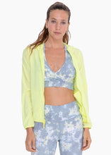 Load image into Gallery viewer, Lime Nylon Running Jacket - Farm Town Floral &amp; Boutique

