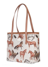 Load image into Gallery viewer, Horses Are Faster Tote Handbag - Farm Town Floral &amp; Boutique
