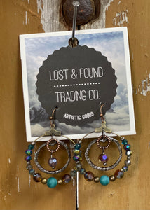 Gypsy Beaded Earrings - Farm Town Floral & Boutique