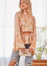Load image into Gallery viewer, Champagne Emily Blouse - Farm Town Floral &amp; Boutique
