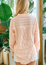 Load image into Gallery viewer, Peach Button Down Shirt - Farm Town Floral &amp; Boutique
